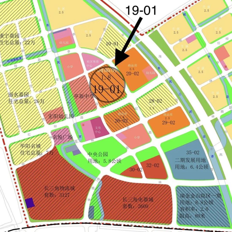 亭林新社区规划调整示意图(最终以上级政府审定通过为准)亭林镇位于