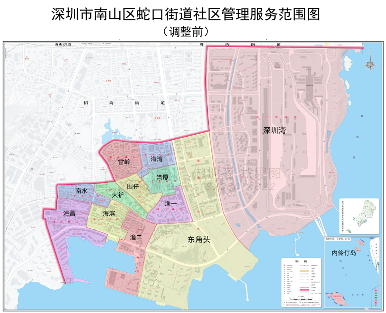 深圳市南山区蛇口地图图片