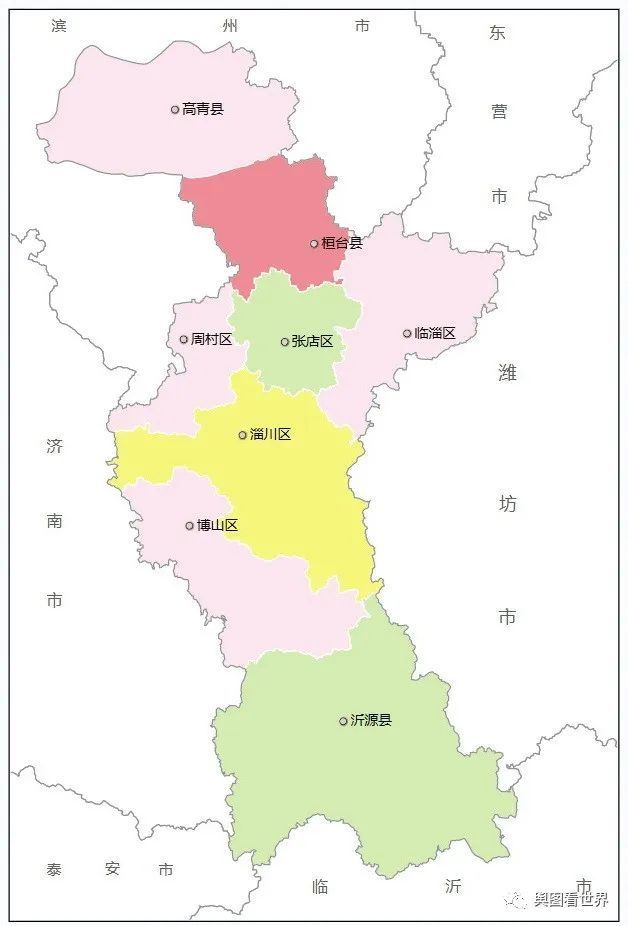 2021年淄博市及下辖5区3县标准地图政区版_腾讯新闻