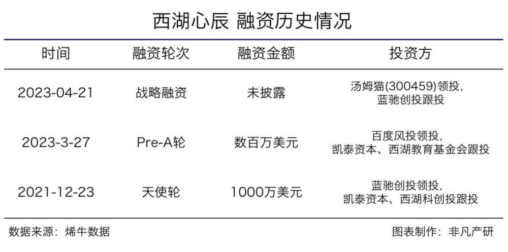人工智能公司西湖心辰获汤姆猫、蓝驰创投战略融资 · 原文图片 4