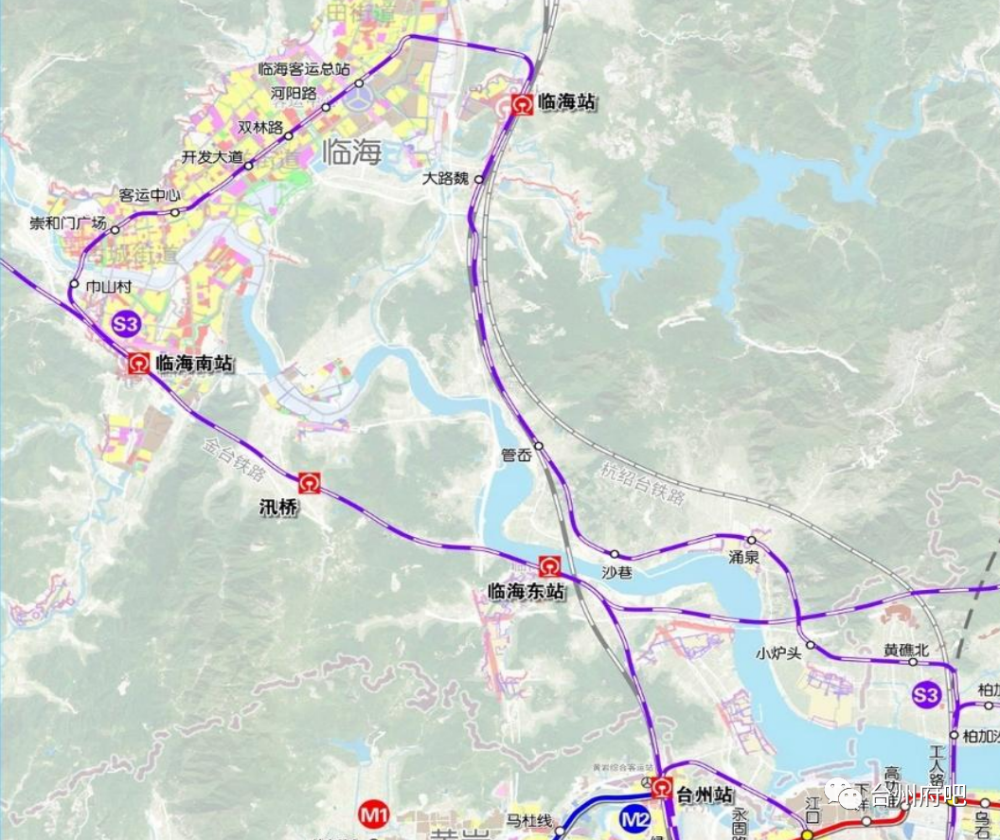 台州市域铁路s3线站点示意图(看看就行版本)_腾讯新闻