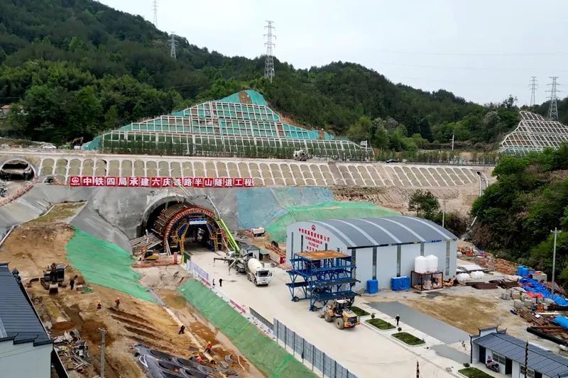 岳西高铁建设如火如荼