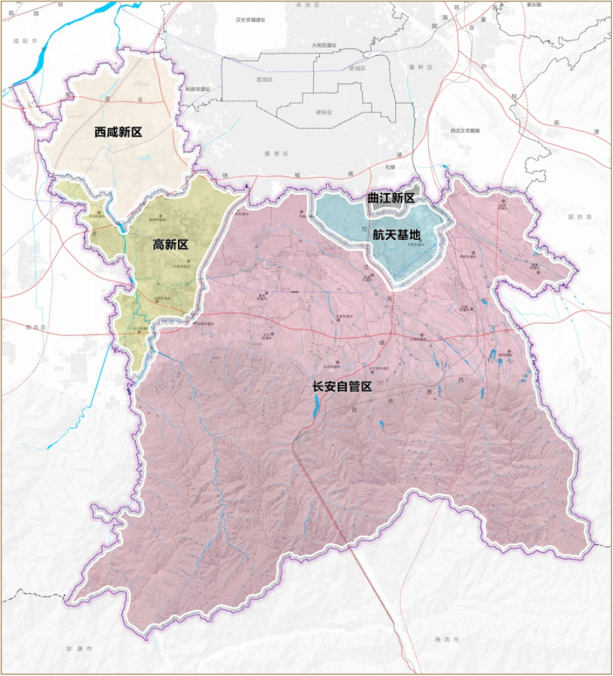 长安区总规:构建"一屏,一城,一带,四廊,两区,三轴"总格局!