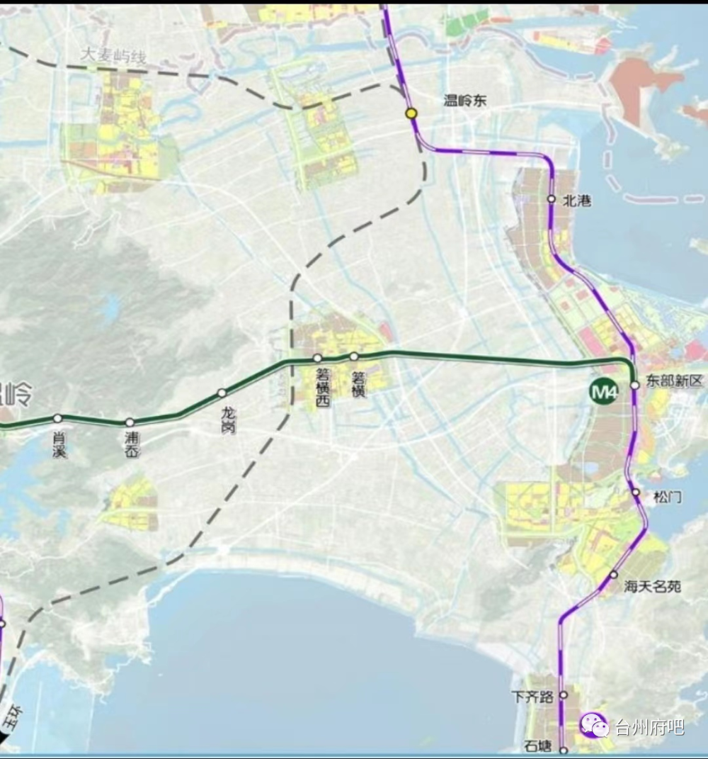台州市域铁路s2线站点示意图(含温岭东部段)看看就行版本