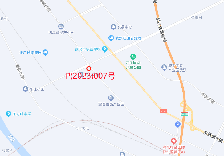 p(2023)007号地块位于东西湖区走马岭街走新路以南,革新大道以西,土地