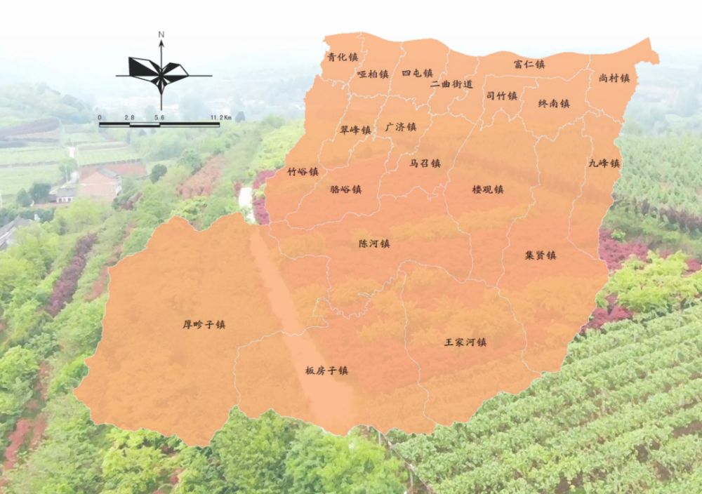 周至县域面积达2945.