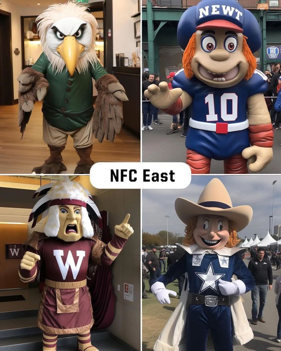 人工智能设计NFL球队吉祥物，哪支球队的最可爱？_腾讯新闻