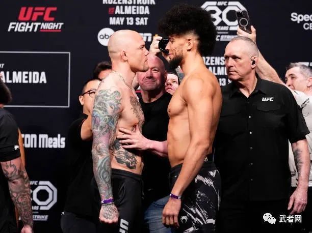 ufc on abc 4:罗森斯特鲁克vs阿尔梅达!赛前称重图集-腾讯新闻
