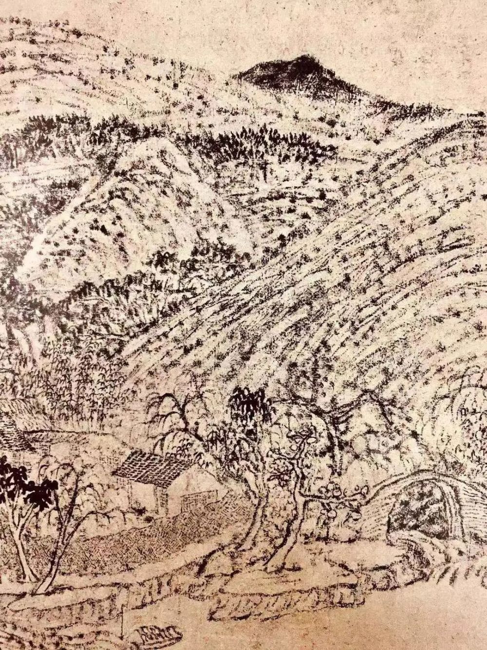 新安画派程邃,如何用枯瘦细长的线条,画出野逸风格的焦墨山水?