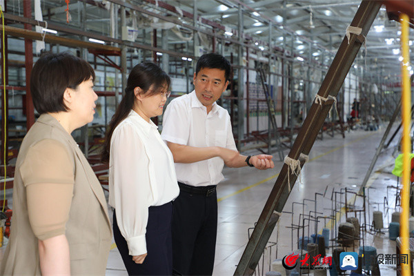 阳信县委常委,组织部部长尹晖一行来商店镇开展"成就企业家梦想走访