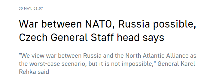捷克军队高官：俄罗斯和北约爆发战争是最糟糕的情况，并非不可能发生英孚怎么样2023已更新(腾讯/头条)英孚怎么样