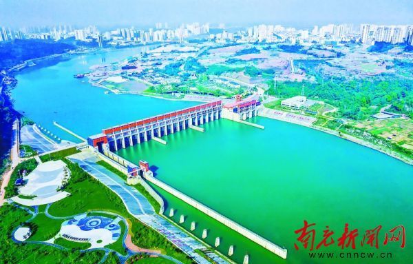 潼南双江航电枢纽效果图.