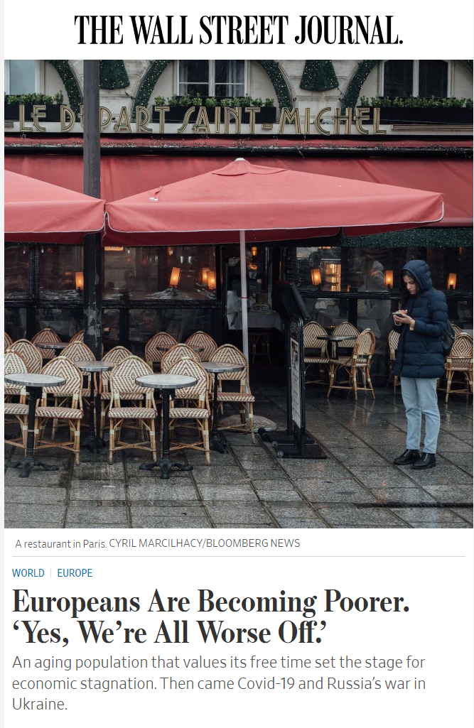 外媒：和美国比，欧洲人正变得越来越穷今日热点-313啦实用网