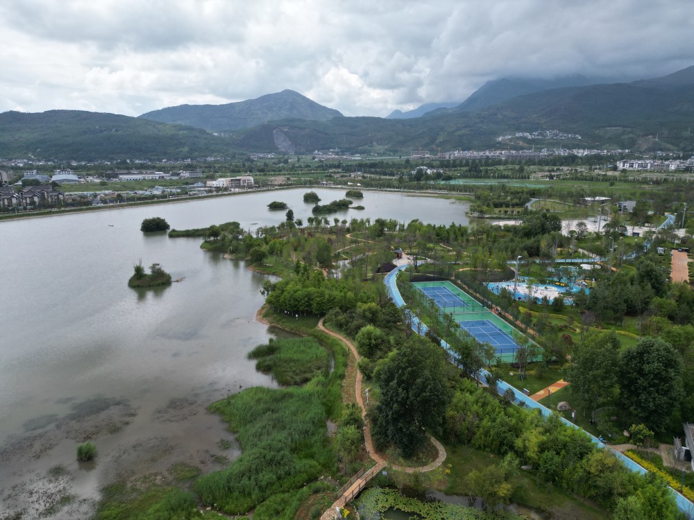 丽江中济海公园改造进入收尾阶段