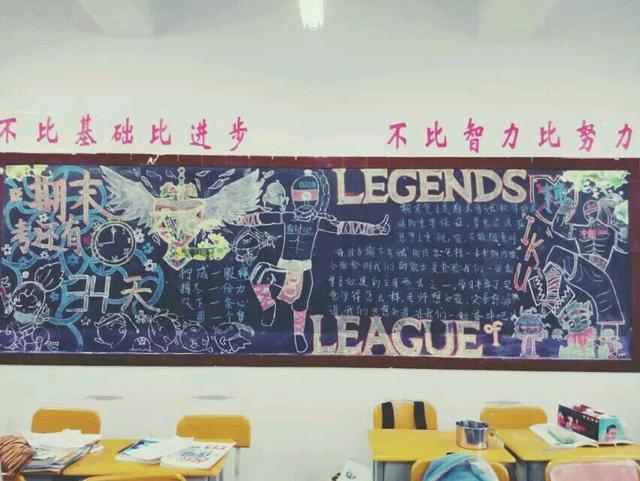 当英雄联盟被做成黑板报 求老师的心理阴影面积!