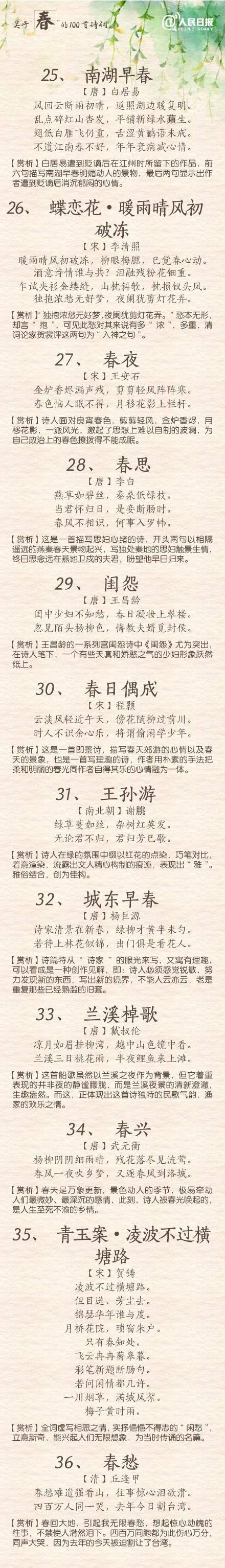 今日立春100首關於春的古詩詞與君共賞