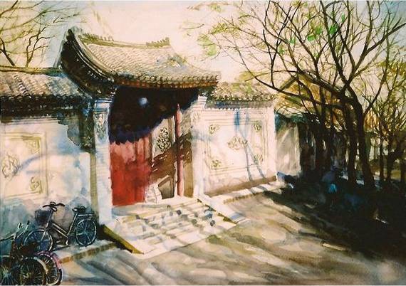 有的只是七拐八拐的破胡同儿,和破旧的四合院儿.