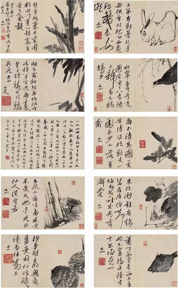 朱耷|八大山人字画全集，大饱眼福！