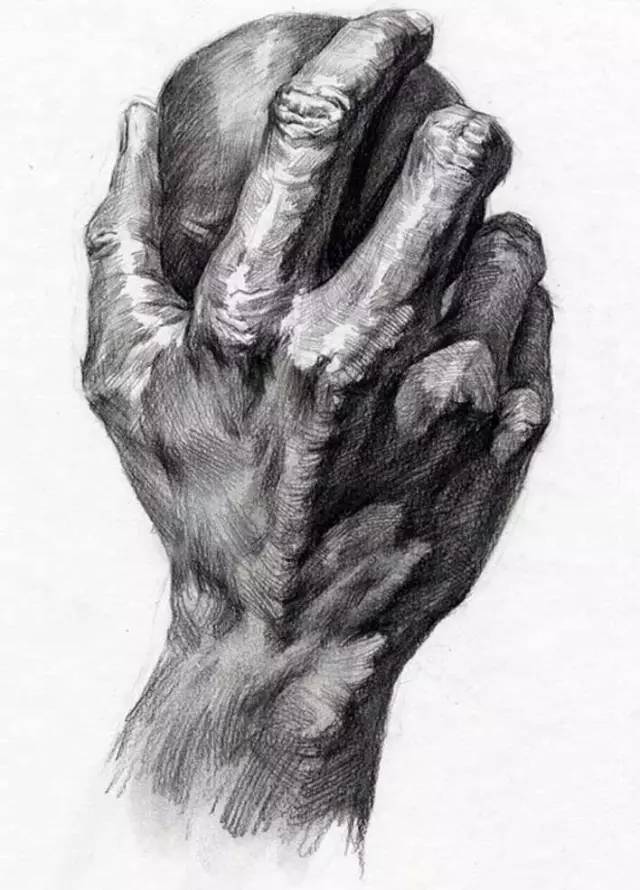 干货!素描各种手的造型