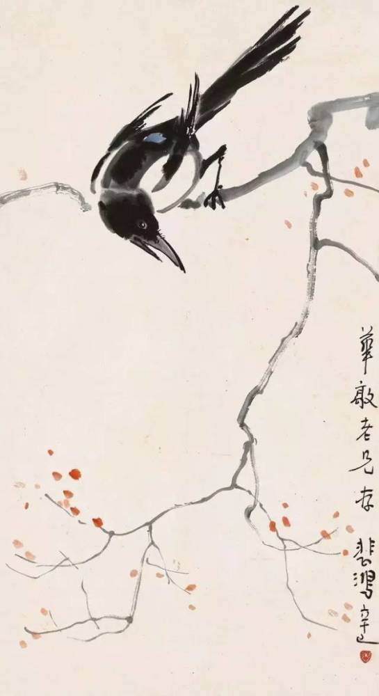 徐悲鸿的喜鹊,唤醒了满园春色!