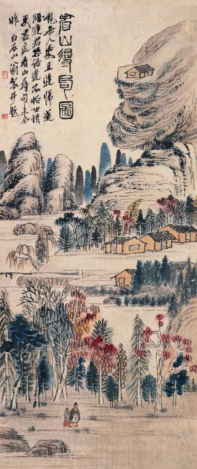 齐白石|齊白石詩意山水畫