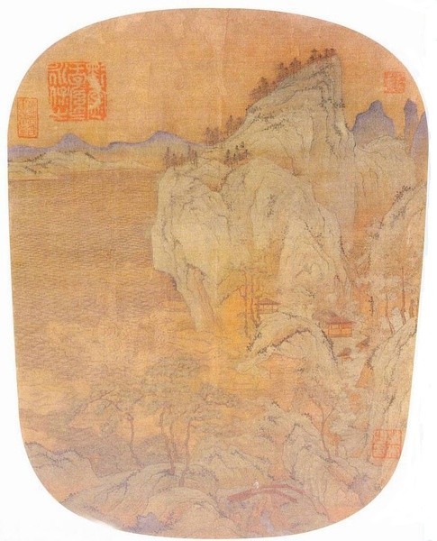 5《江上青峰圖》莫聽穿林打葉聲,何妨吟嘯且徐行,竹杖芒鞋輕勝馬,誰