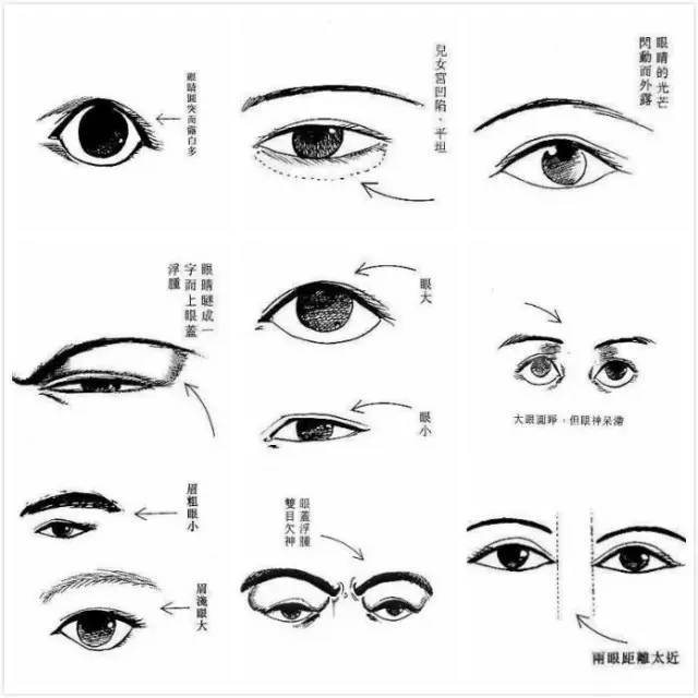 四 眼相[印有痣,心窝有;山根有,肝脐有;眉有痣,两膀有;日月有痣,两胸
