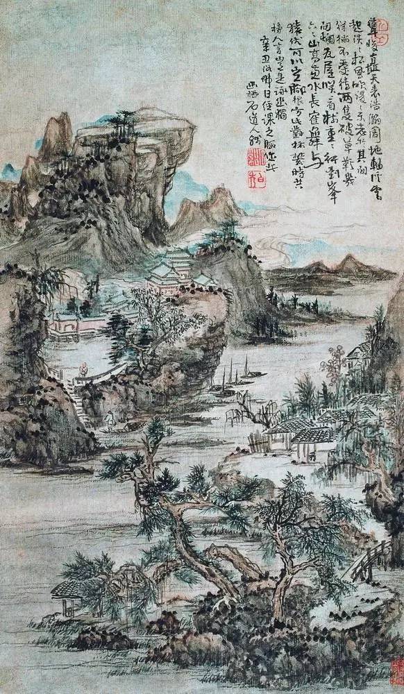 髡残|看髡残的画，就像吃了一杯龙井茶