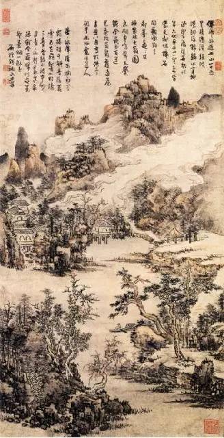 髡残|看髡残的画，就像吃了一杯龙井茶