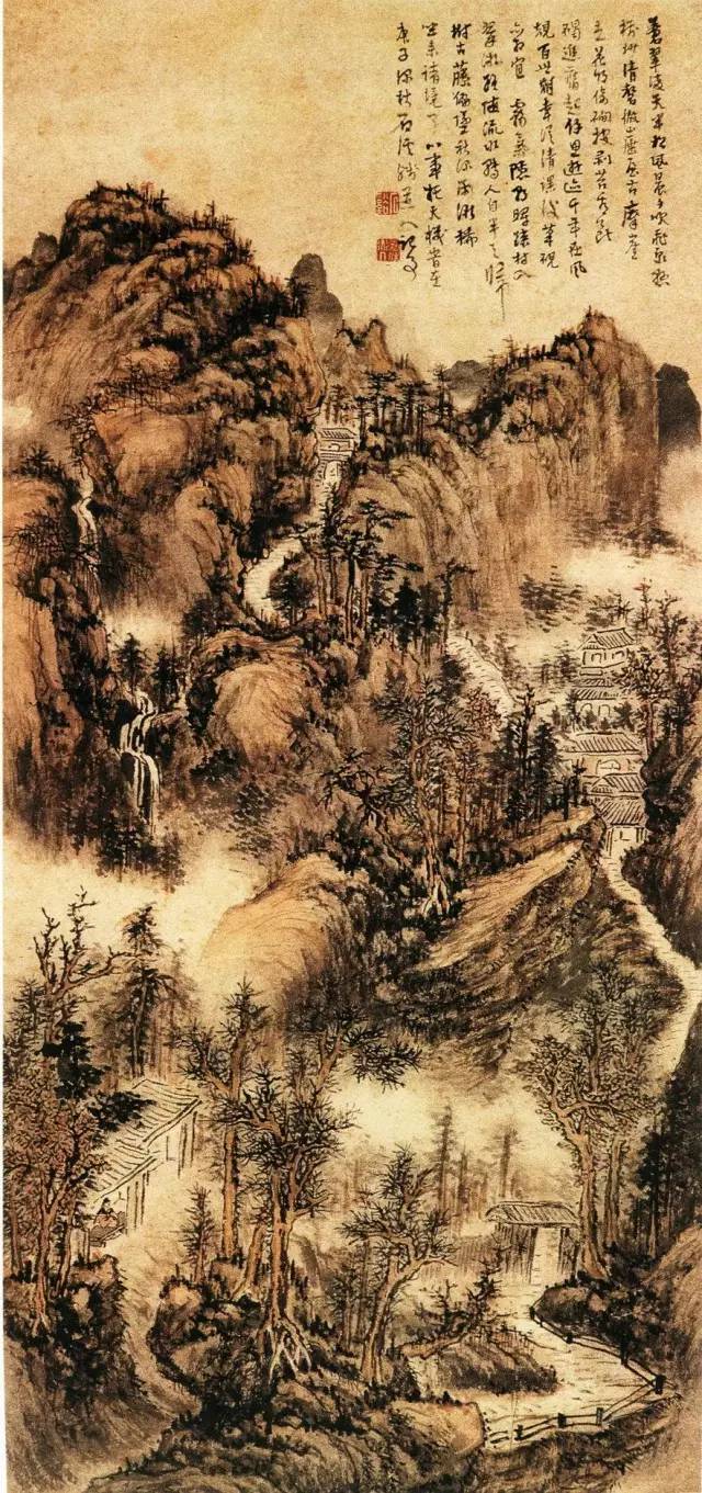 髡残|看髡残的画，就像吃了一杯龙井茶