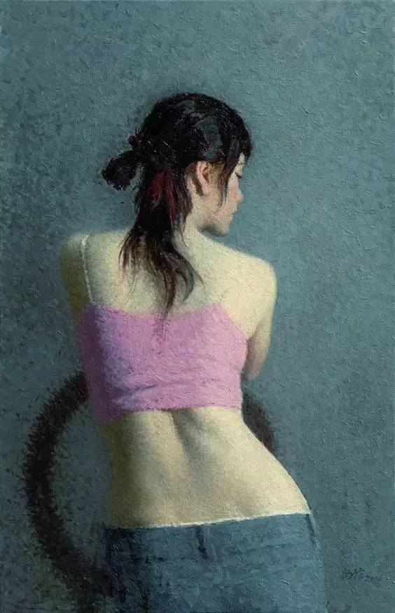 油画|他把东方少女之美画到了极致！