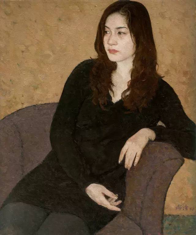 油画|他把东方少女之美画到了极致！