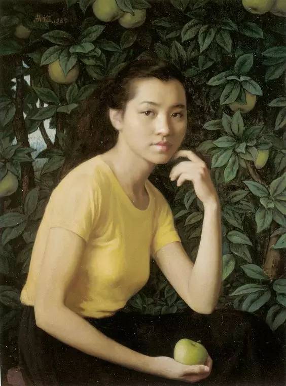 油画|他把东方少女之美画到了极致！