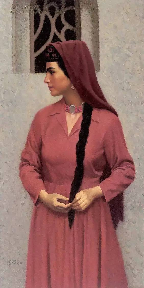 油画|他把东方少女之美画到了极致！