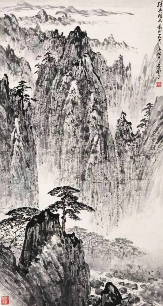 应野平|他的山水画笔墨苍润拙朴，连日本人都赞他：“中国山水画家第一人”！