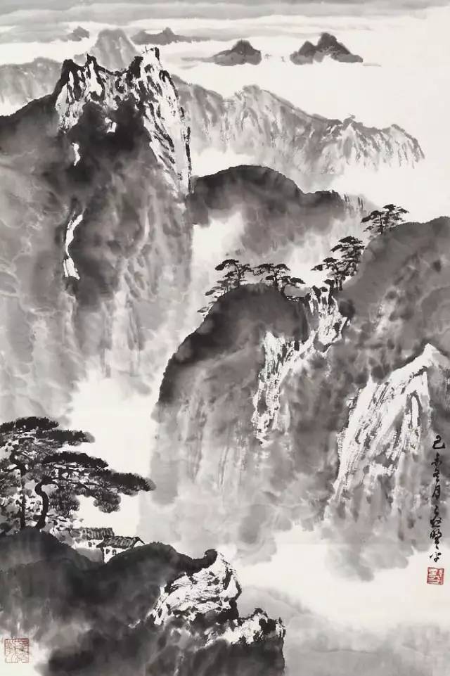应野平|他的山水画笔墨苍润拙朴，连日本人都赞他：“中国山水画家第一人”！