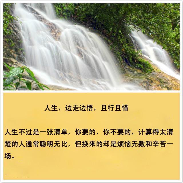 人生感悟:人生,边走边悟,且行且惜