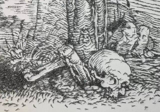 alex|“万物皆可作画”，纽扣、钉子、电话簿……这些艺术家，真会玩儿！