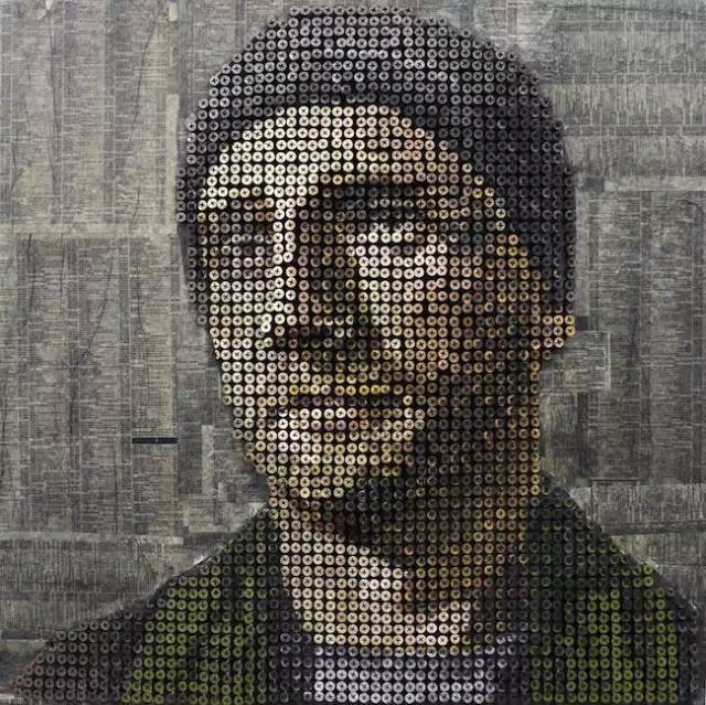 alex|“万物皆可作画”，纽扣、钉子、电话簿……这些艺术家，真会玩儿！
