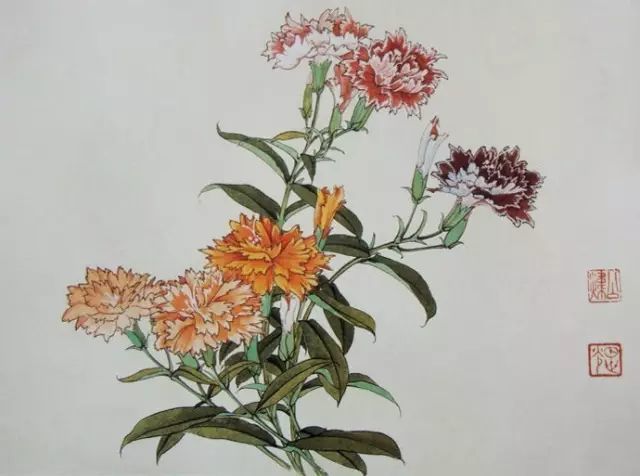 画谱|工笔花卉画谱40幅