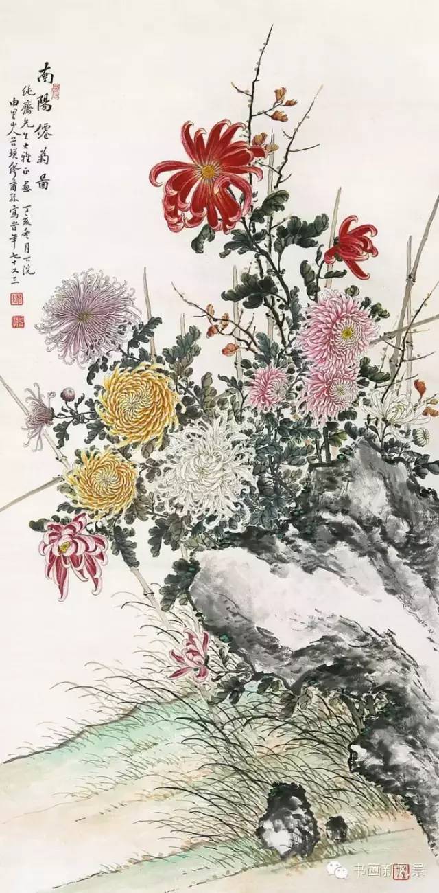 谢公展|寒露，菊花黄，赏三大名家画菊！