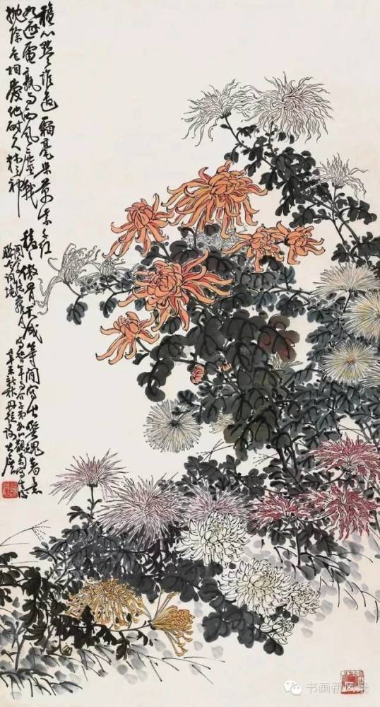 谢公展|寒露，菊花黄，赏三大名家画菊！
