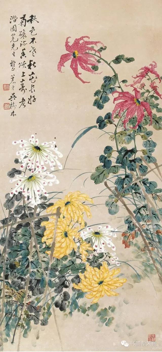 谢公展|寒露，菊花黄，赏三大名家画菊！