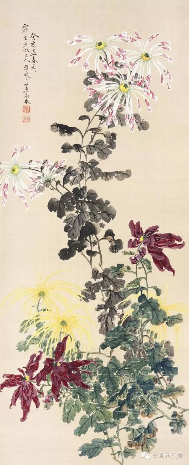 谢公展|寒露，菊花黄，赏三大名家画菊！