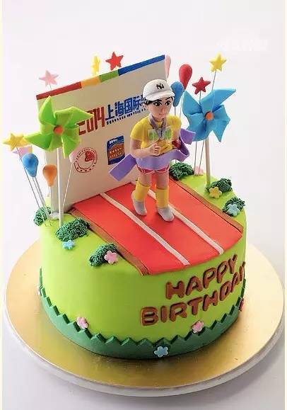 马拉松主题的可爱蛋糕,你舍得吃吗?