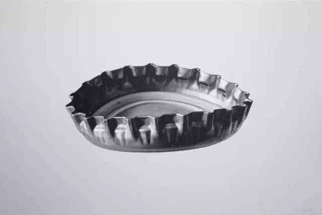 我爱写实素描,哪怕是一个瓶盖
