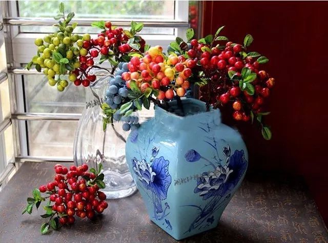 红果|盆栽|黄金果|佛手|南天竹