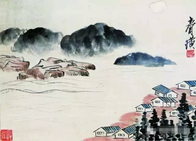 齐白石|齐白石最富诗情画意山水60幅！
