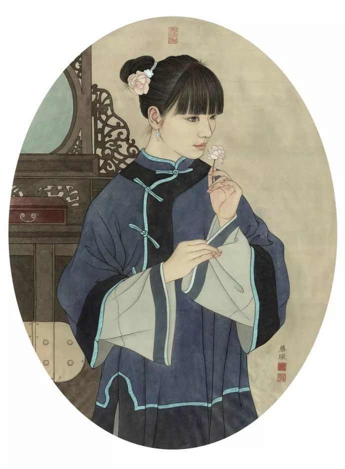赵胜琛现代工笔人物绘画,朴素纯粹的美感!