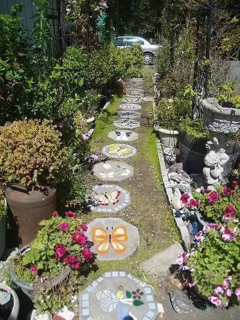 庭院|漂亮的汀步踏石，你自己动手就可以做几个